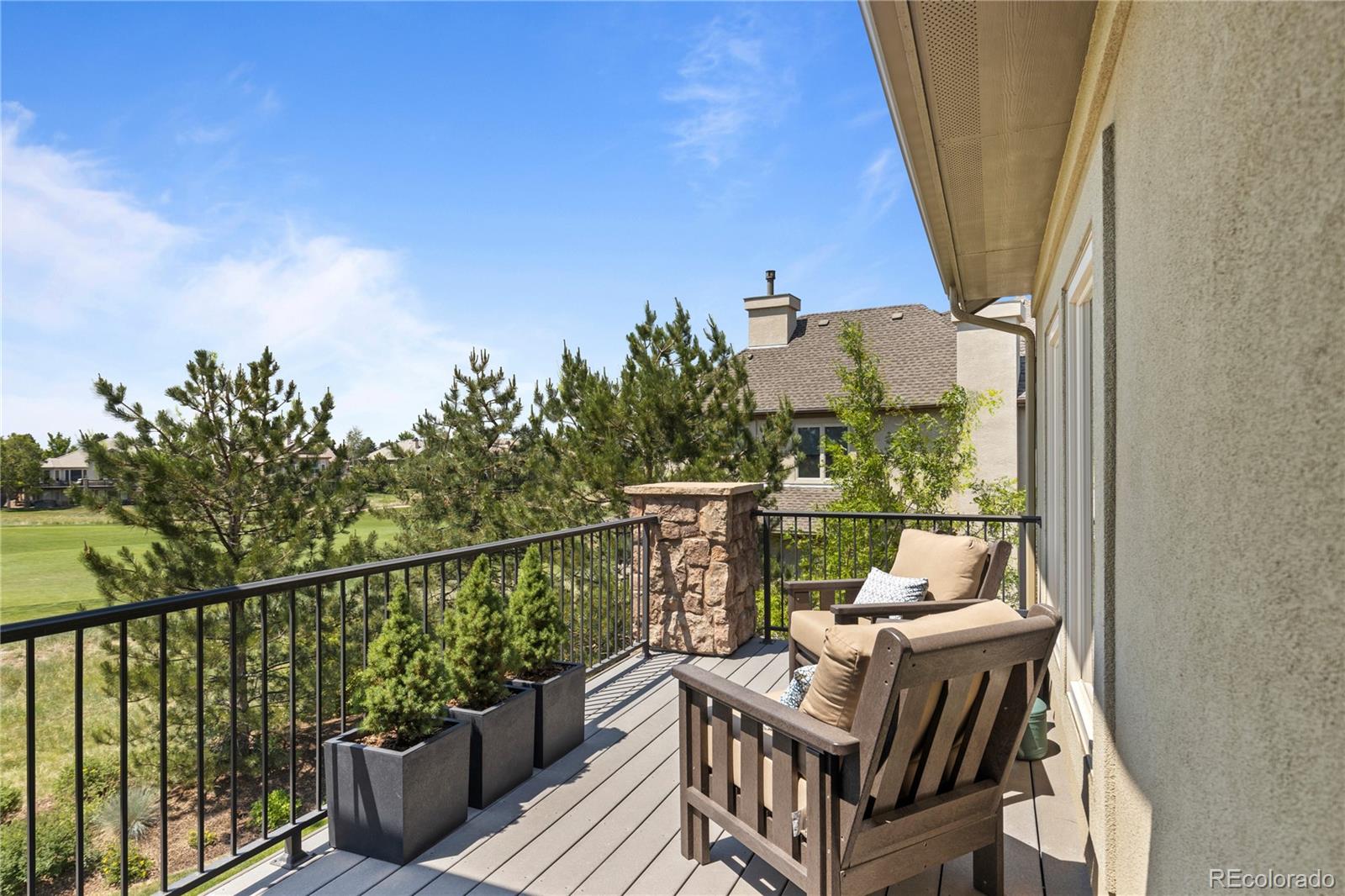 1291 Buffalo Ridge Road Castle Pines, CO 80108 - Photo 18 of 39 a view of balcony with furniture