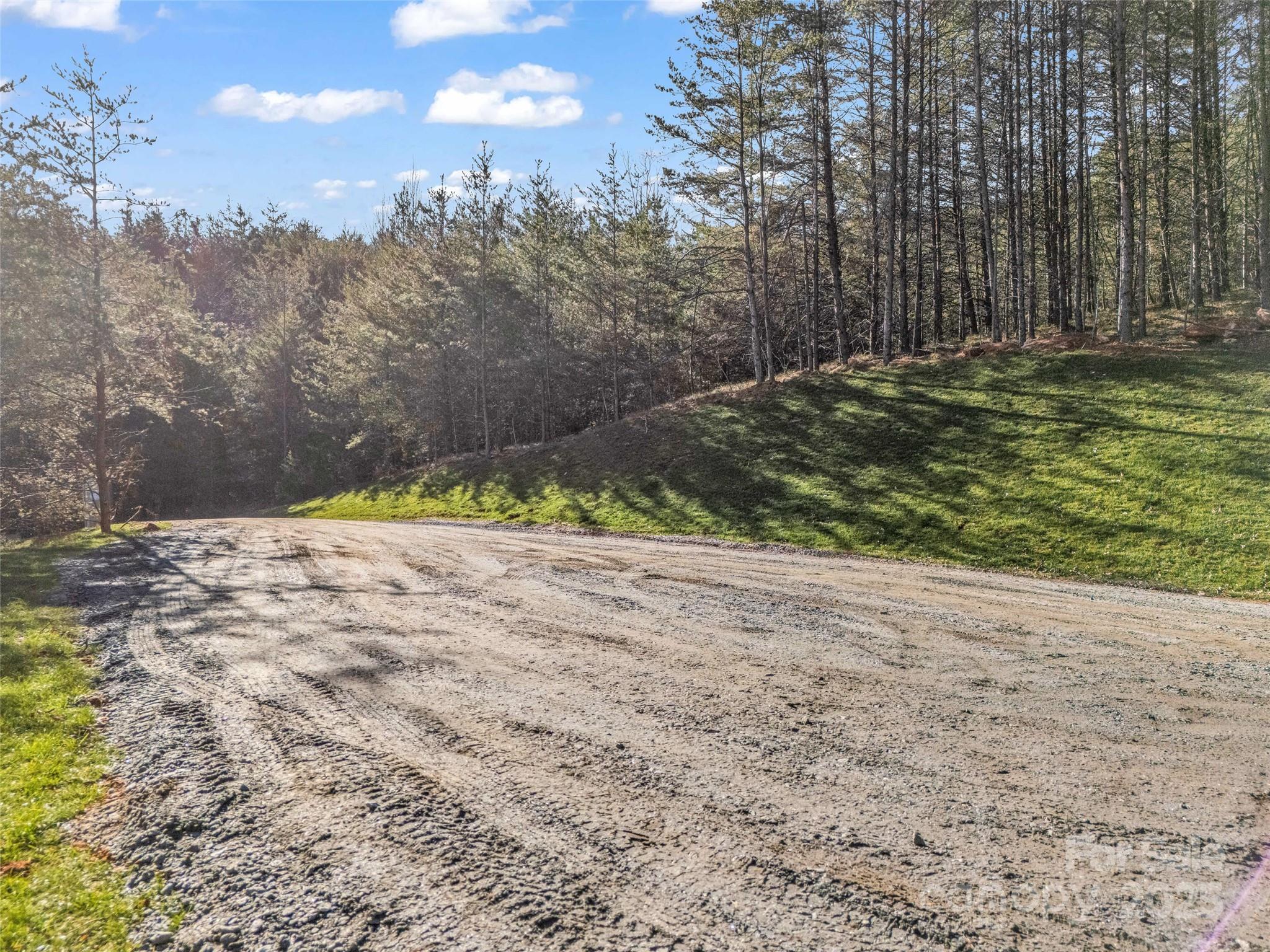 61 Deep Gap Farm Road East Mill Spring, NC 28756 - Photo 23 of 29 a view of a yard with a wooden fence