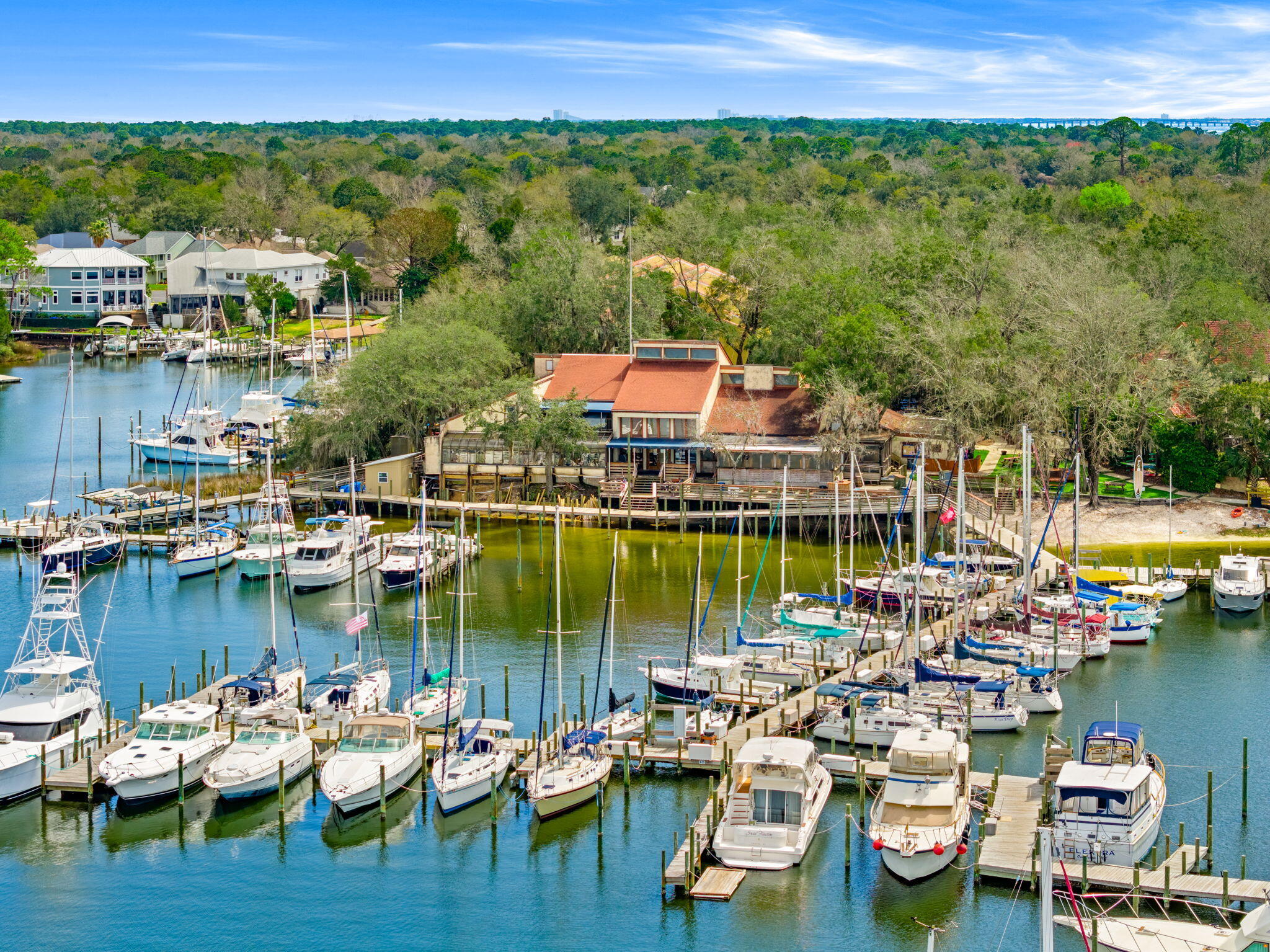 714 Putter Drive Niceville, FL 32578 - Photo 41 of 49 a group of boats are docked in a harbor