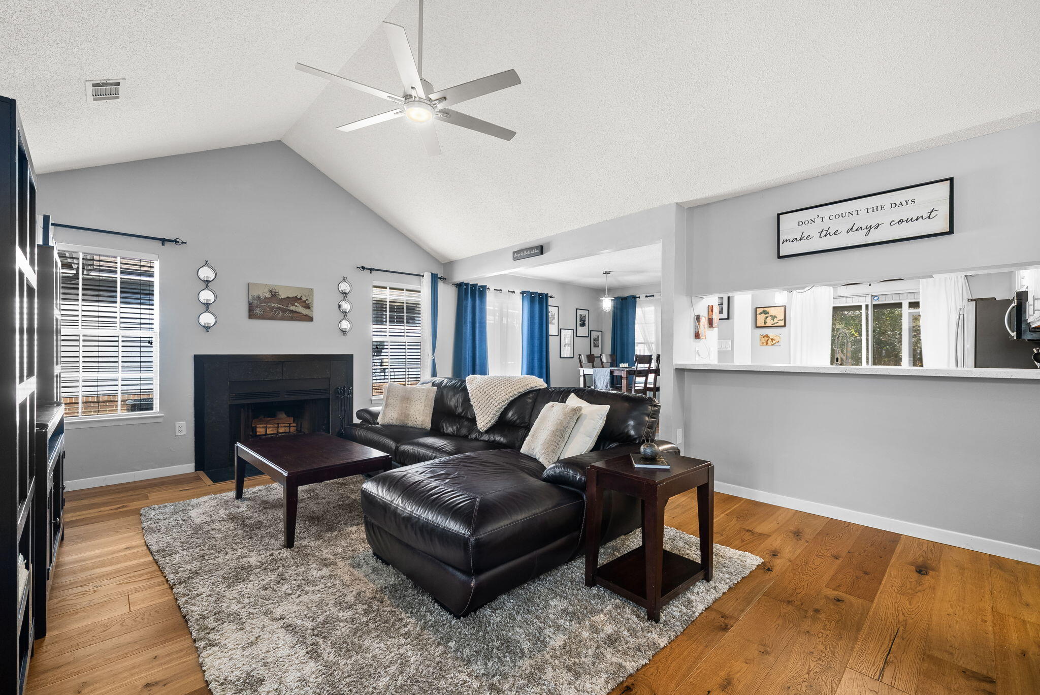 714 Putter Drive Niceville, FL 32578 - Photo 7 of 49 a living room with furniture and a fireplace