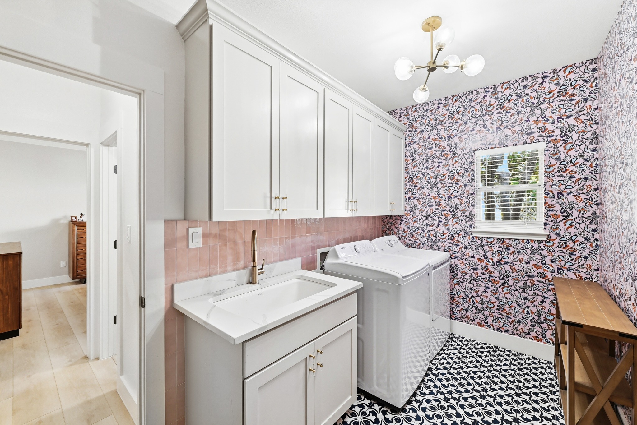 131 Eaton Lane Austin, TX 78737 - Photo 28 of 40 a bathroom with a sink a mirror and a shower