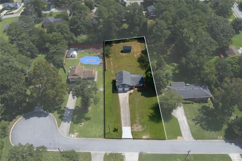 5800 Cedar Lane Southwest Mableton, GA 30126 - Photo 7 of 41 an aerial view of a house