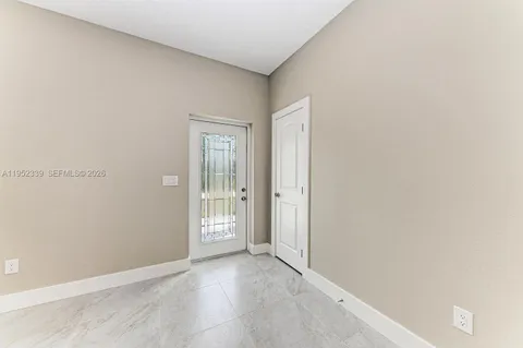 a view of an empty room