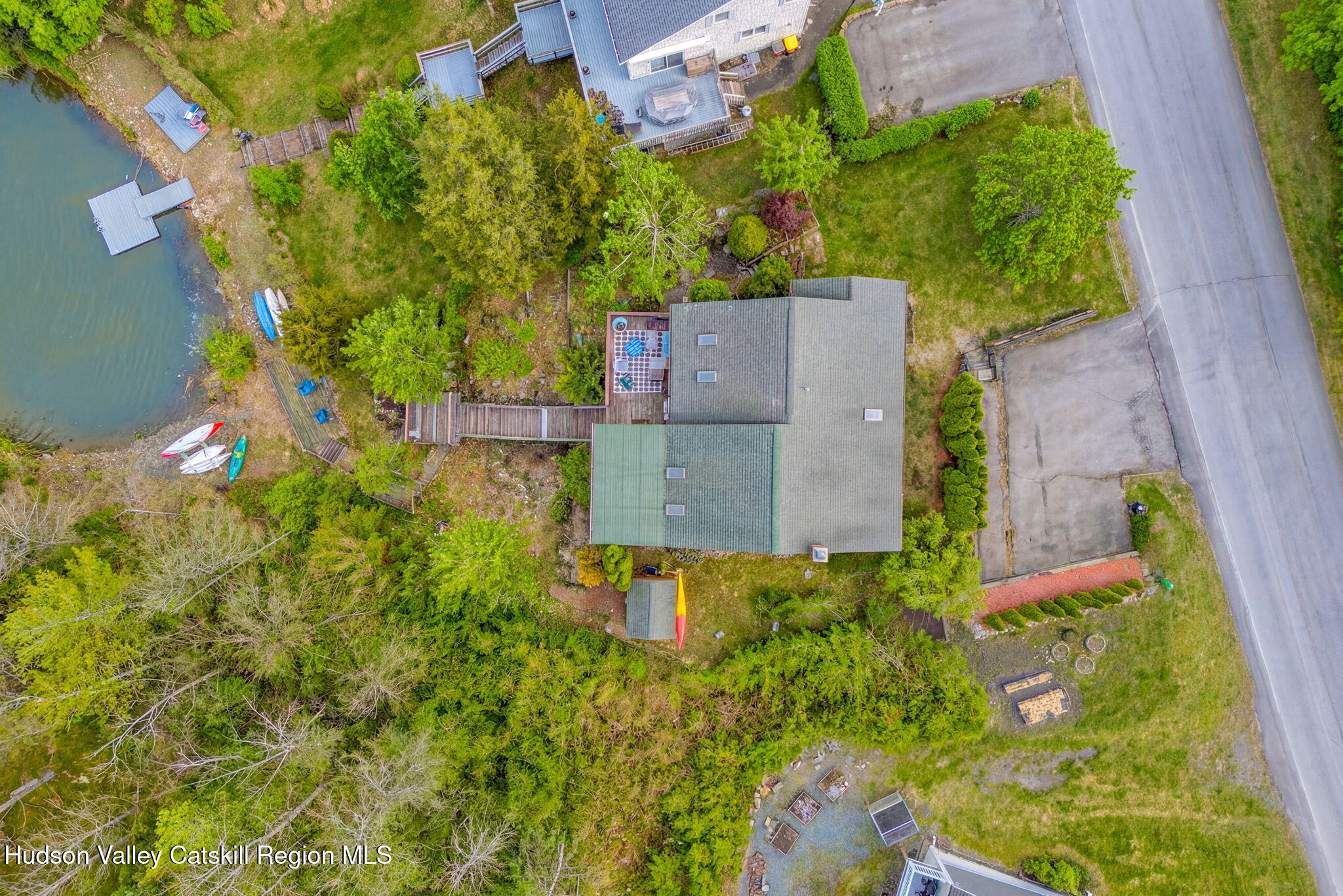 251 Sleepy Hollow Road Athens, NY 12015 - Photo 4 of 60 an aerial view of a house with a yard