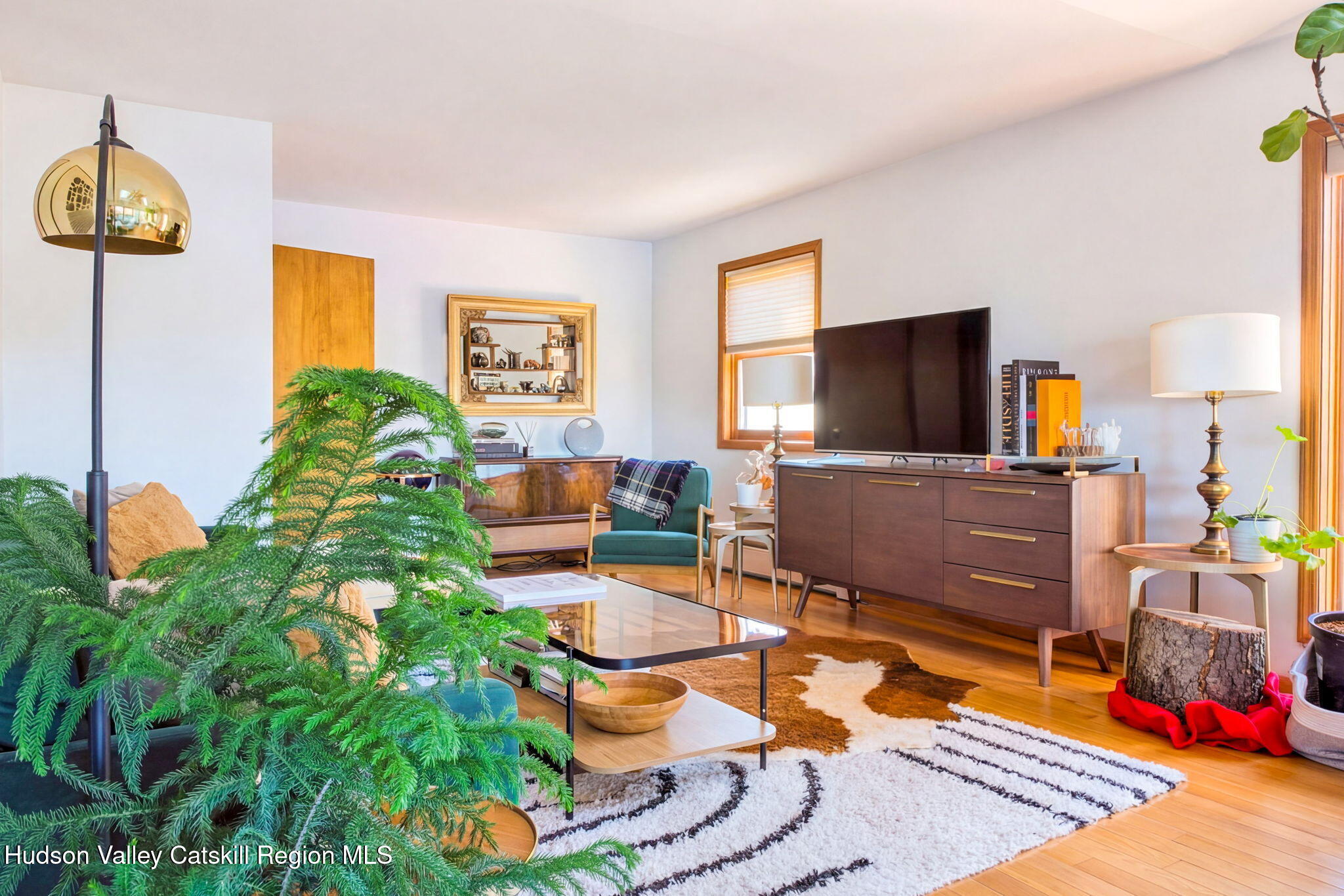 251 Sleepy Hollow Road Athens, NY 12015 - Photo 9 of 60 a living room with furniture and a flat screen tv