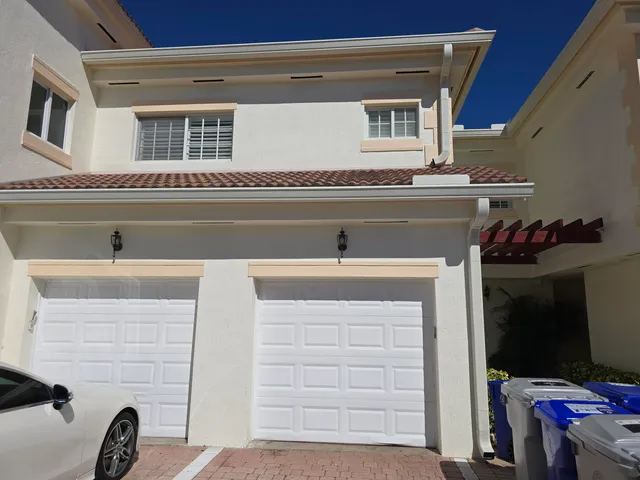 a view of a car garage
