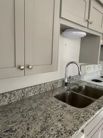 a close view of sink and tap