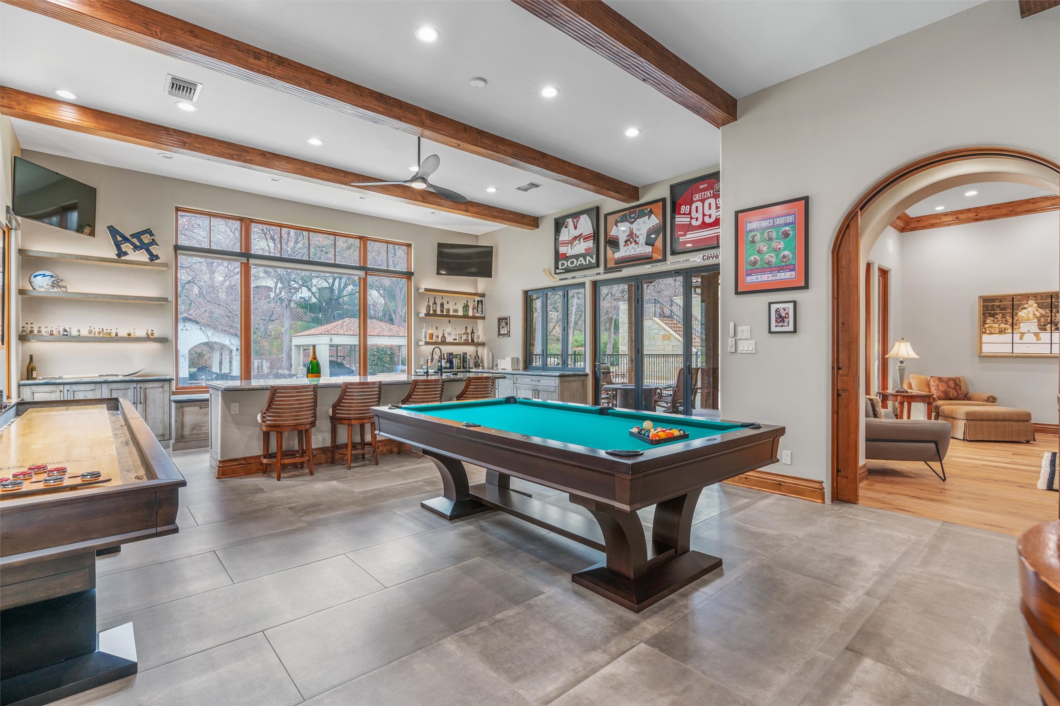 4407 Island Cove Austin, TX 78731 - Photo 15 of 40 a room with pool table and windows