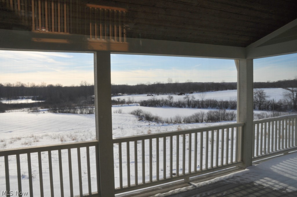 12463 Pond Road Burton, OH 44021 - Photo 12 of 23 View from Great Room Porch to Pond