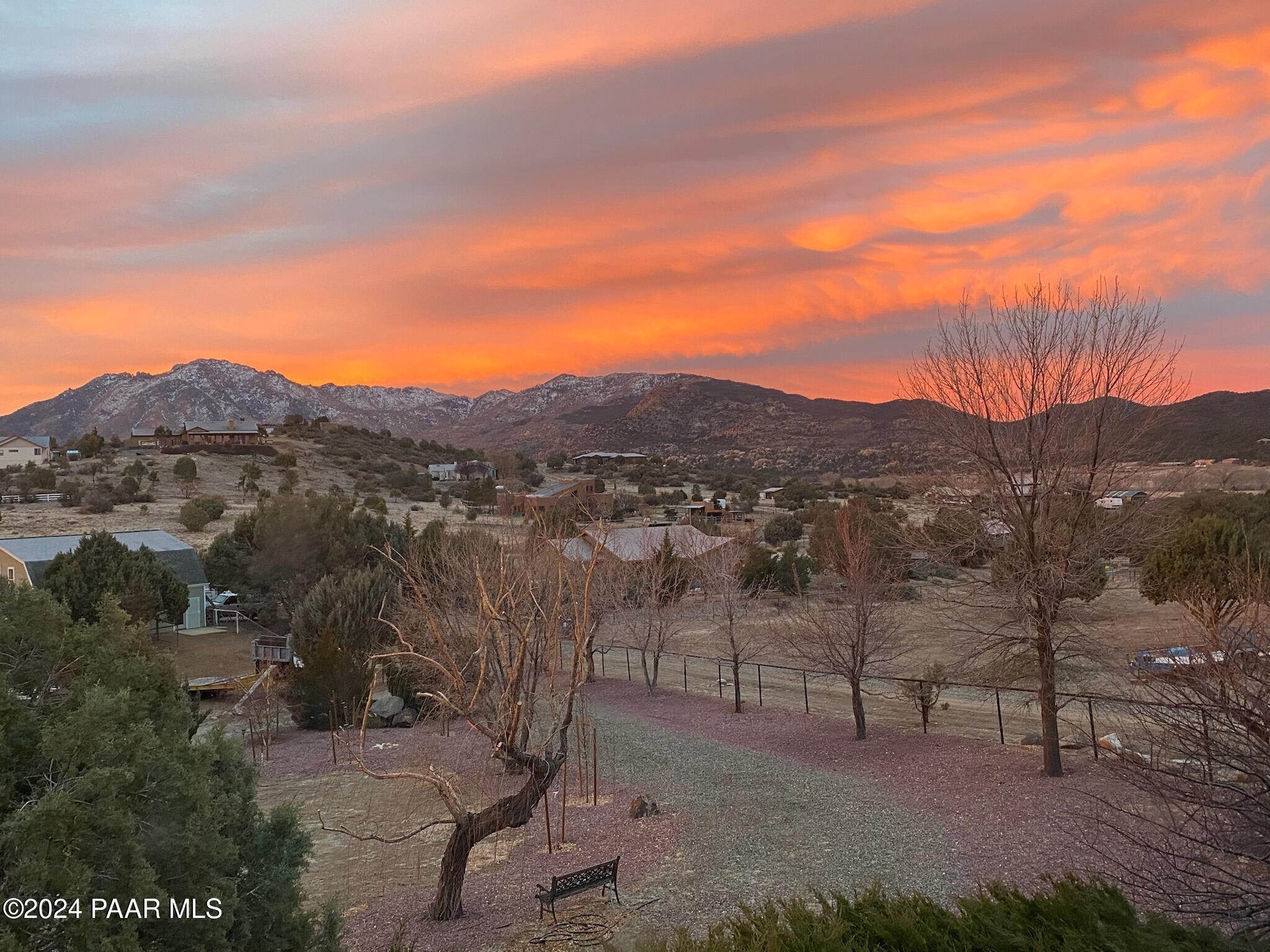 4860 West Stazenski Road Prescott, AZ 86305 - Photo 58 of 67 View_Sunset
