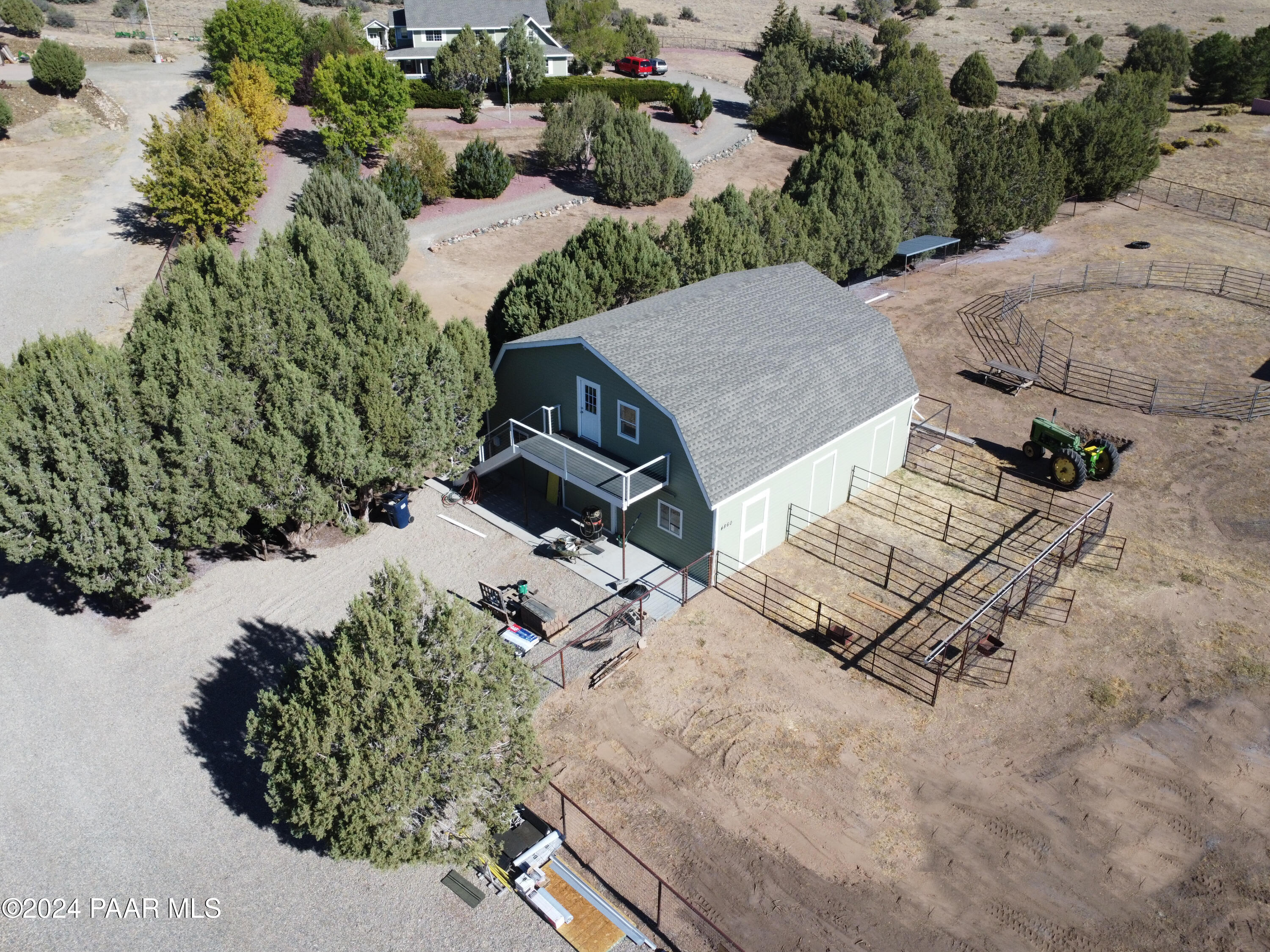 4860 West Stazenski Road Prescott, AZ 86305 - Photo 63 of 67 Aerial-Barn