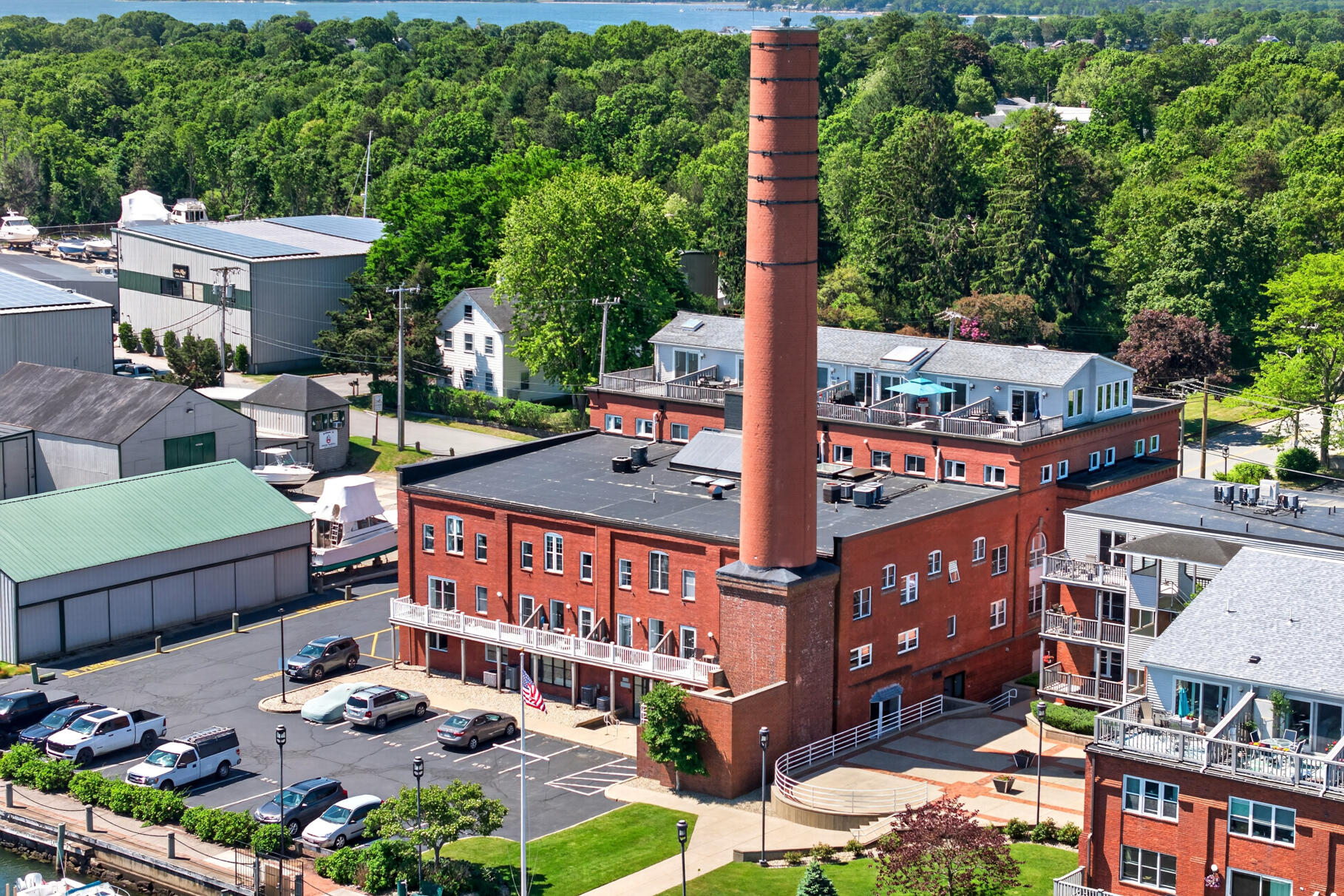 45 Main Street, Unit 37 Wareham, MA 02571 - Photo 41 of 46 Aerial View Of Tower Building/Parking
