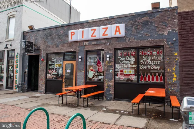 a sign on the side of a building