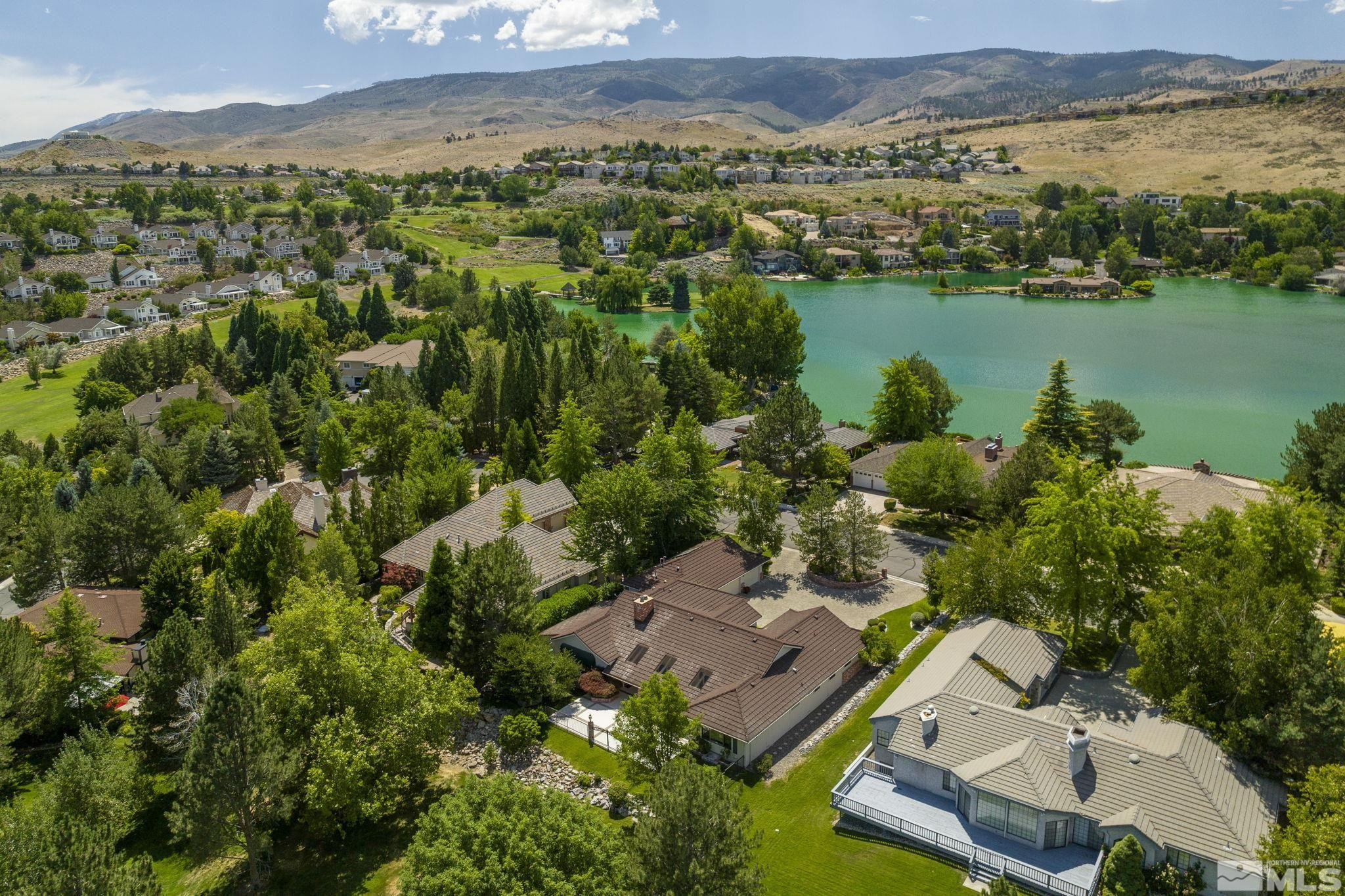 2650 Spinnaker Drive Reno, NV 89519 - Photo 37 of 40 an aerial view of a houses with a mountain