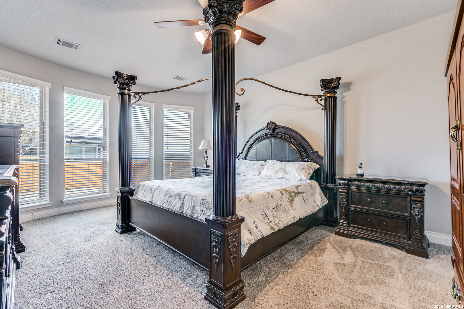 331 Ricadonna San Antonio, TX 78253 - Photo 14 of 28 a bed sitting in a room next to a window