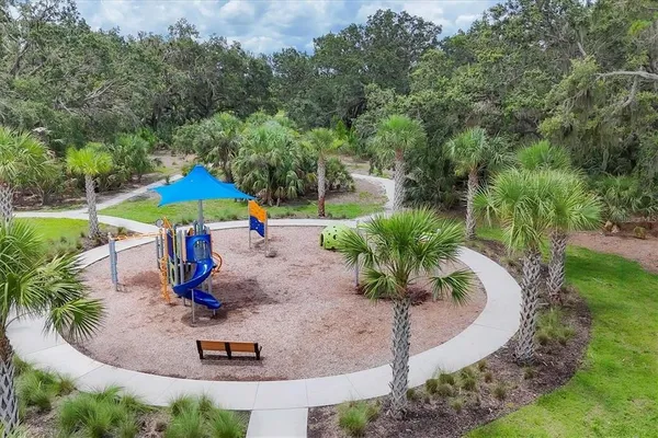 a view of outdoor space with seating