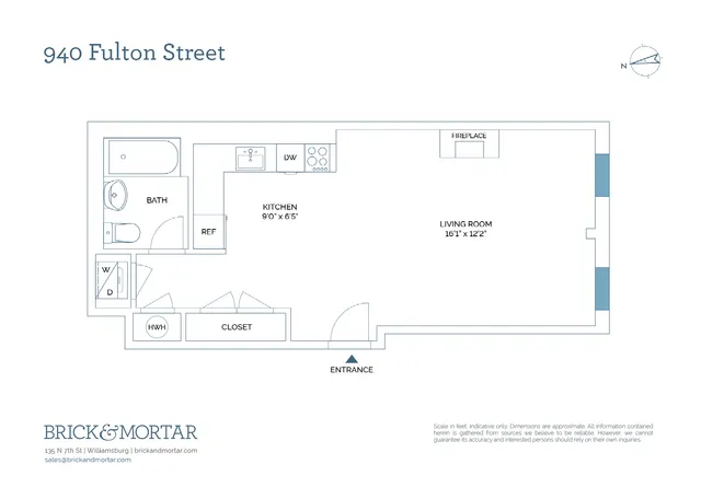 $565,000 | 940 Fulton Street, Unit 3L | Clinton Hill
