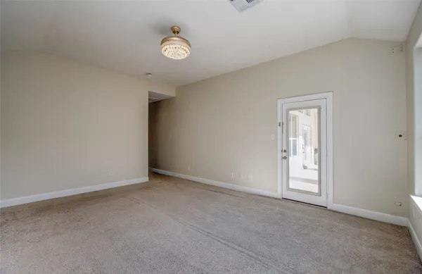 a view of an empty room