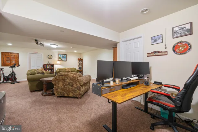 a backyard of a house with seating space