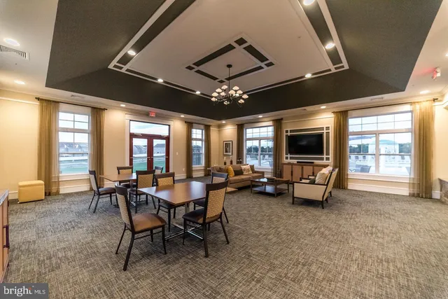 a view of a park with iron fence