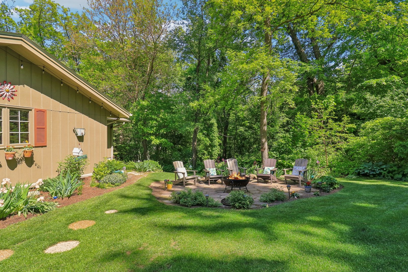 554 Baintree Road Davis, IL 61019 - Photo 4 of 53 a view of backyard of a house with a patio