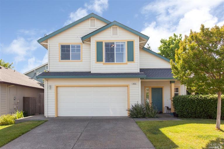 1432 Grey Hawk Way Santa Rosa, CA 95409 - Photo 1 of 1 a front view of a house with a yard and garage