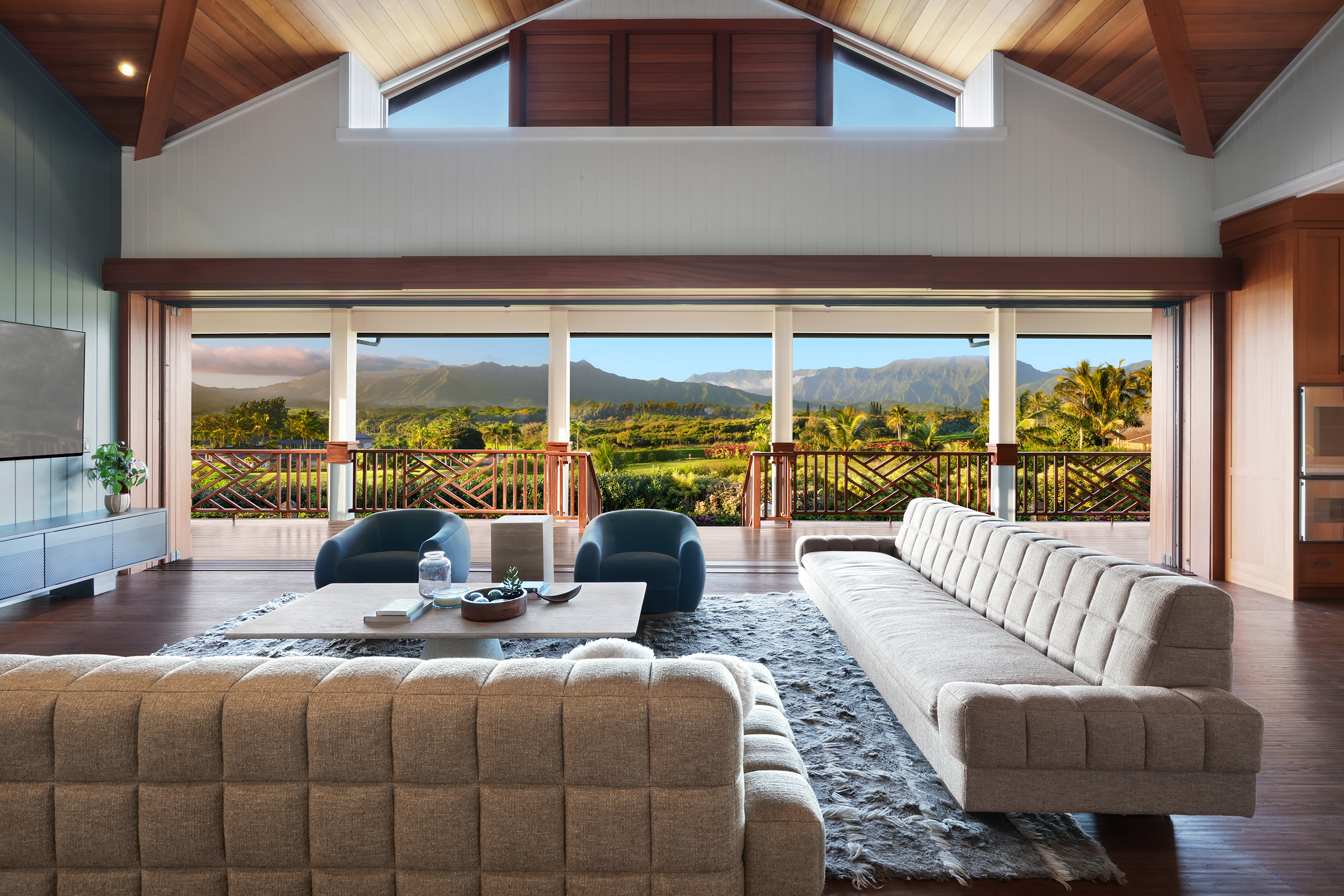 2332 Makana Ano Place Kilauea, HI 96754 - Photo 2 of 12 a living room with furniture and a large window