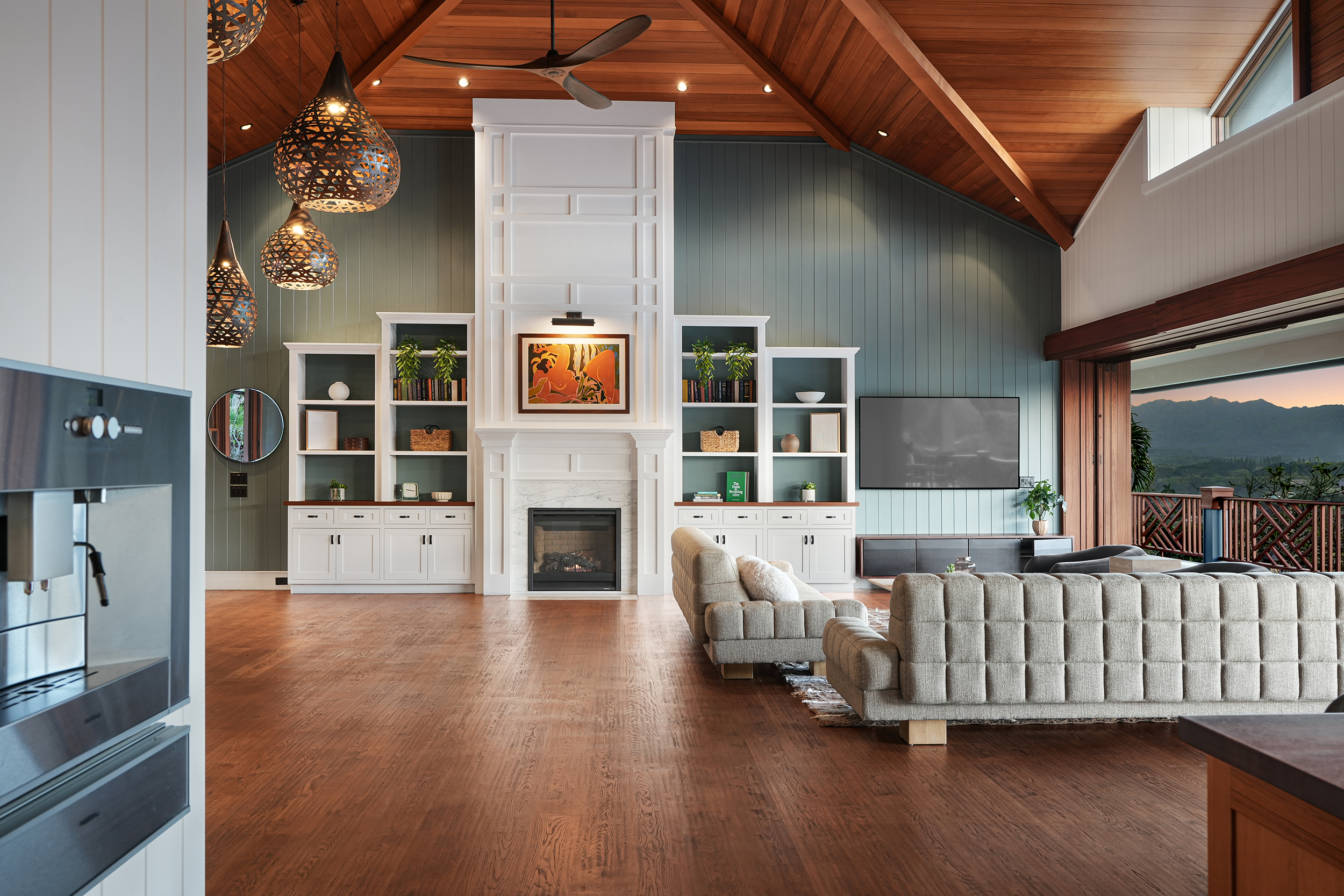 2332 Makana Ano Place Kilauea, HI 96754 - Photo 3 of 12 a living room with furniture and fireplace