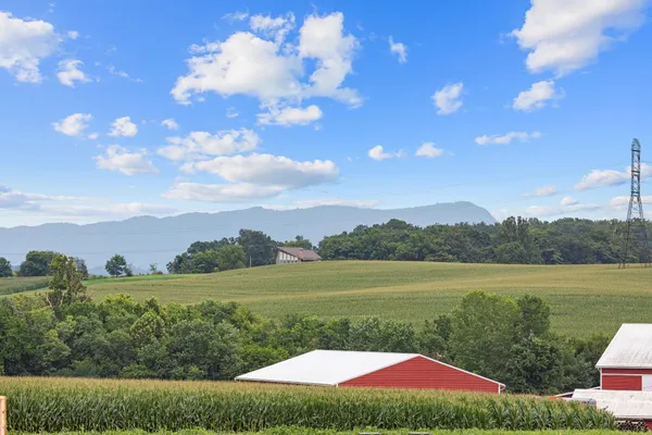 a view of a water with an ocean beach