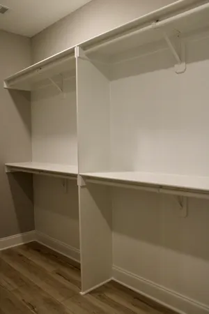 a close view of closet
