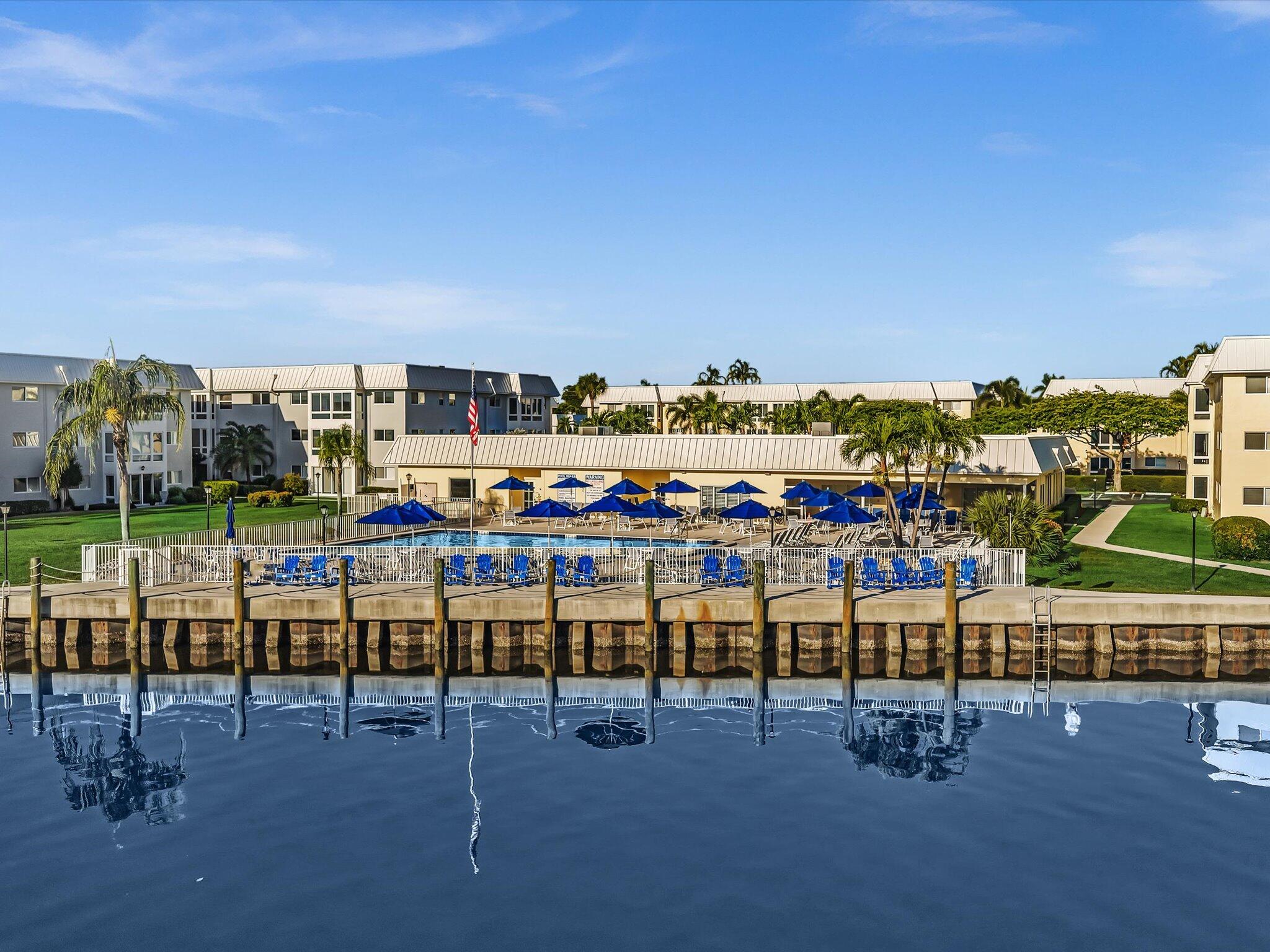 3 Colonial Club Drive, Unit 300 Boynton Beach, FL 33435 - Photo 32 of 71 CLUBHOUSE & POOL