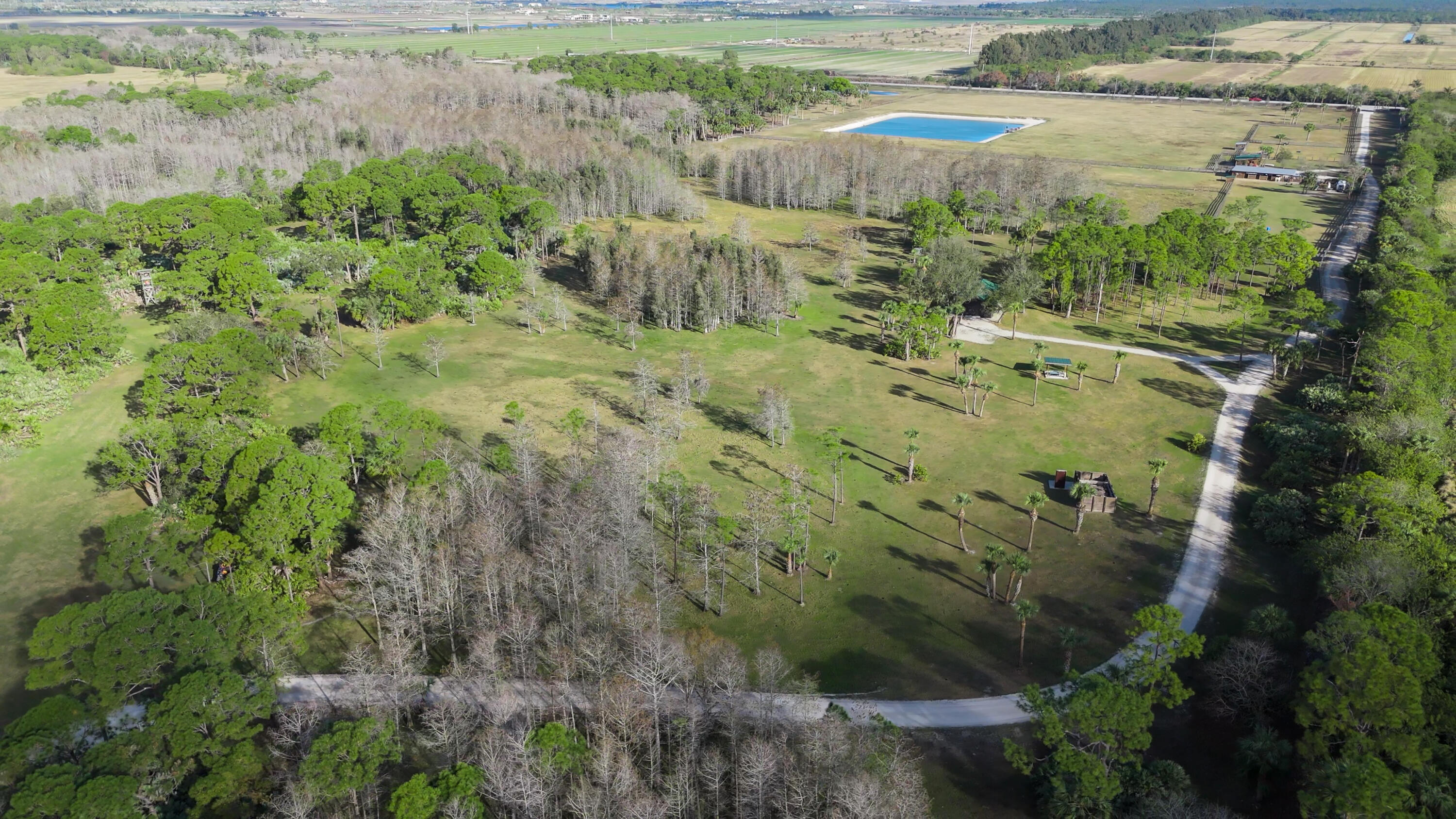 4350 Southeast Bridge Road Hobe Sound, FL 33455 - Photo 4 of 16 a view of a garden with a lake