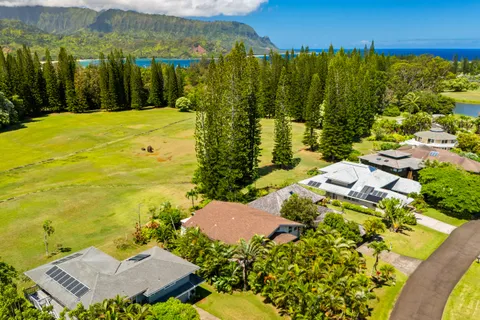 a view of a lake with a mountain