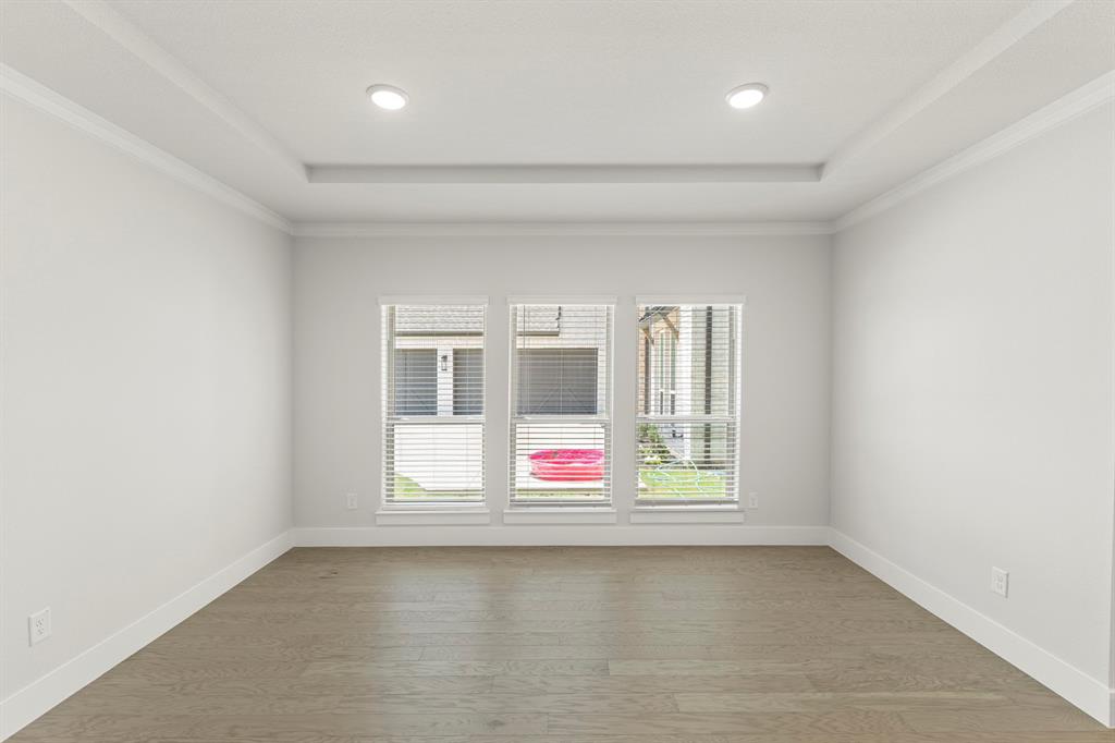 4213 Bellview Way Celina, TX 75009 - Photo 5 of 29 an empty room with floor to ceiling fan and windows