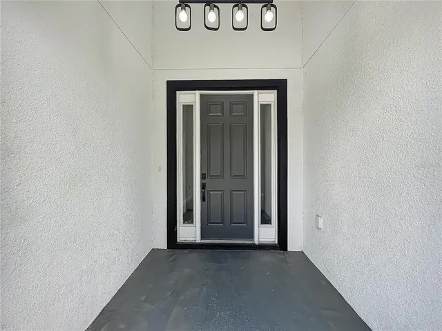 a view of an entryway door