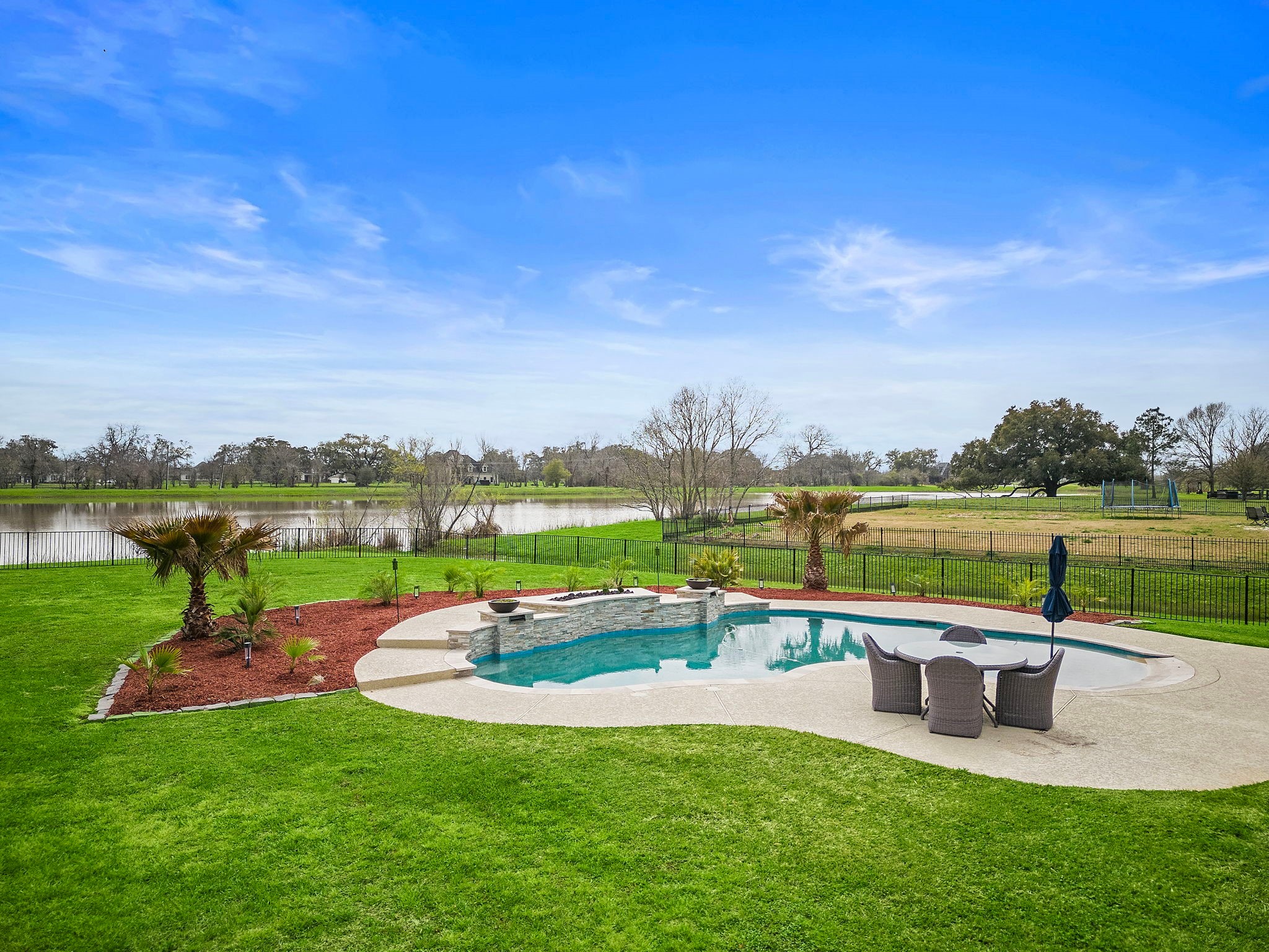 127 Cavalry Trail Drive Rosharon, TX 77583 - Photo 36 of 37 a view of a garden with lake view