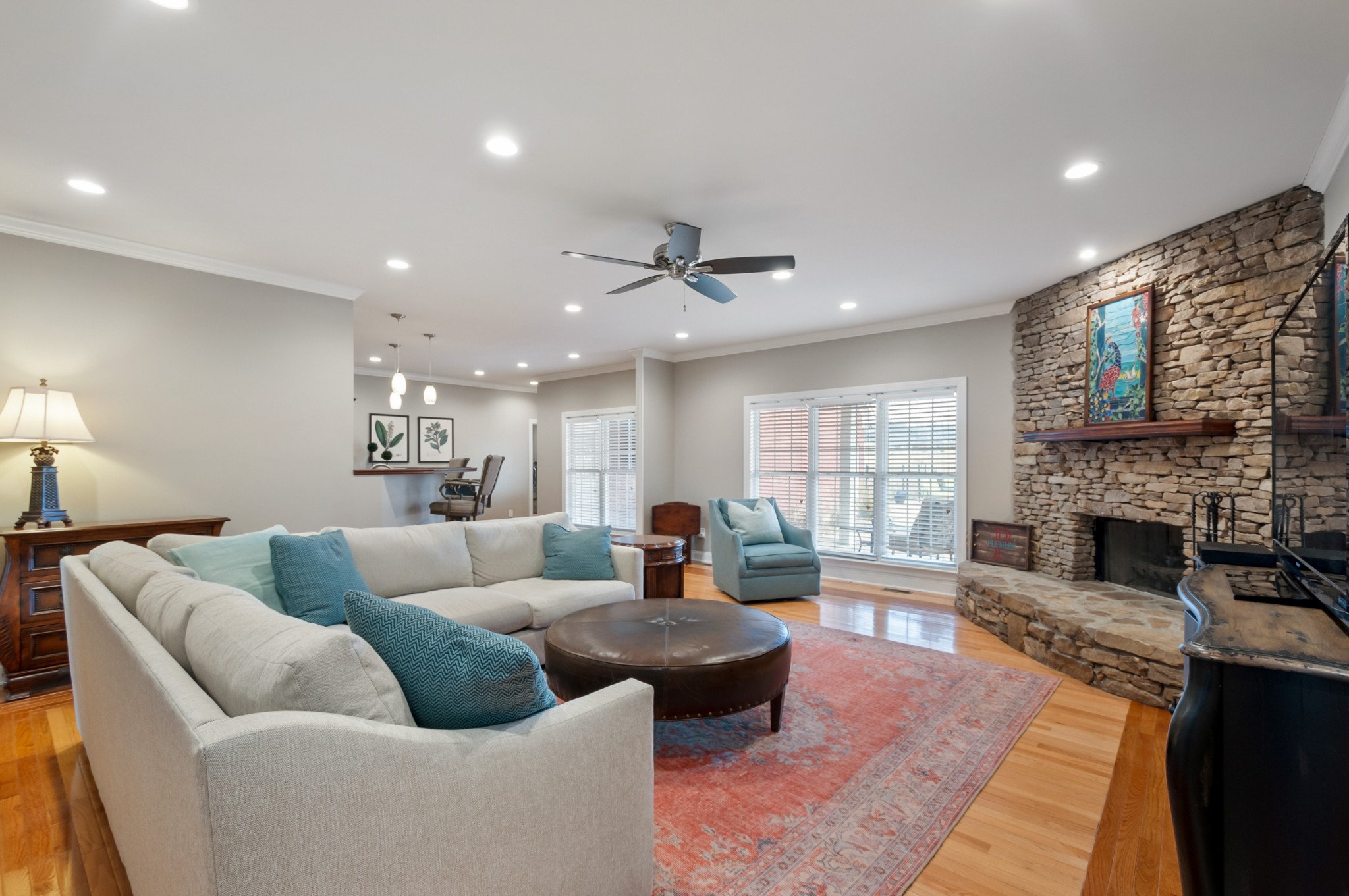 876 Baker Road Columbia, TN 38401 - Photo 16 of 48 a living room with fireplace furniture and a fireplace