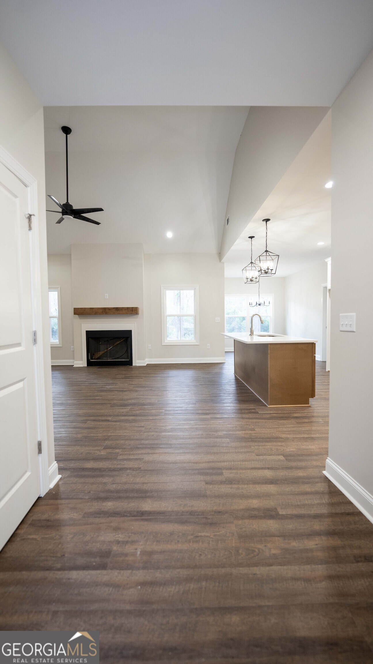 288 Frank Cook Road Cochran, GA 31014 - Photo 2 of 40 a view of kitchen and hall with wooden floor