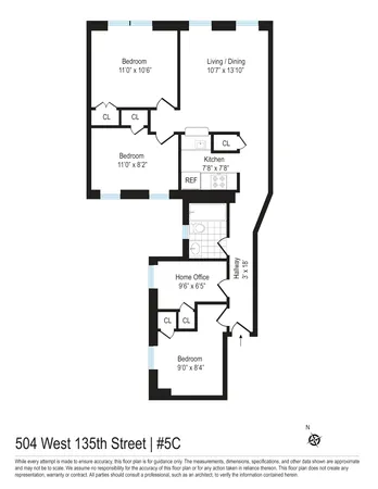 $399,000 | 504 West 135th Street, Unit 5C | Manhattanville