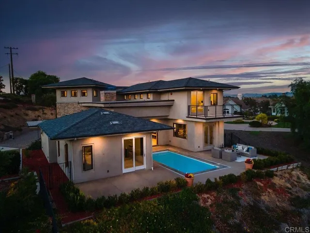 a view of a terrace with a yard