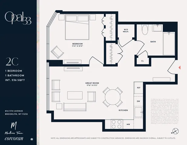 $695,000 | 814 5th Avenue, Unit 2C | Greenwood Heights