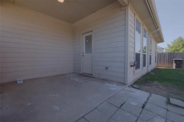 a view of a house with a small space