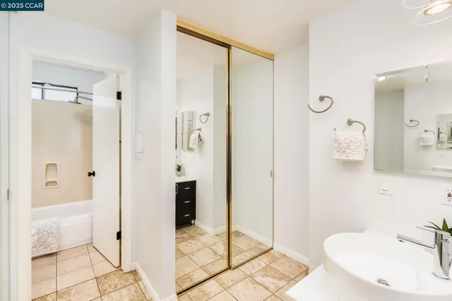 a view of a dining room with furniture and window