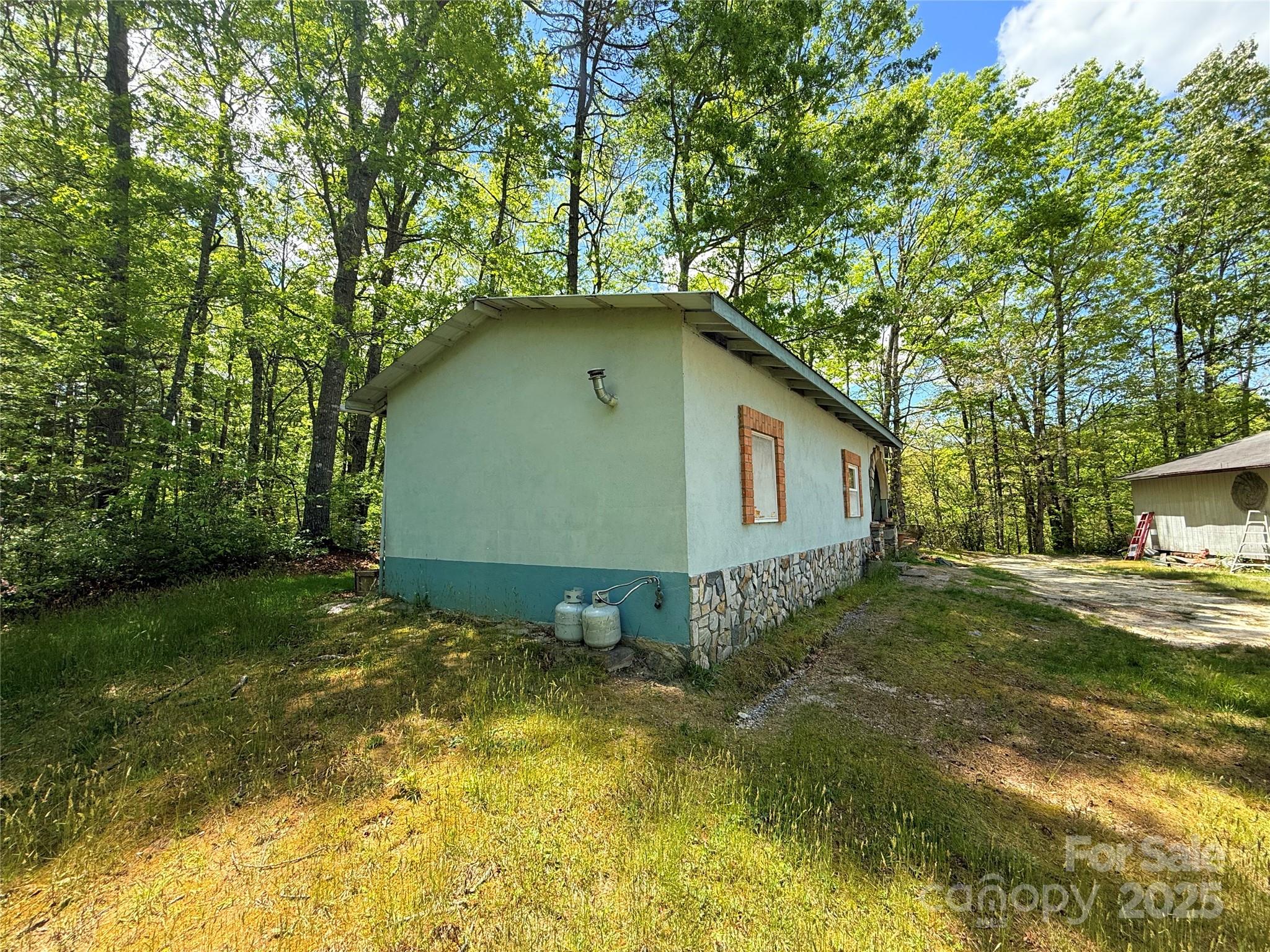 630 Deerchase Circle Cedar Mountain, NC 28718 - Photo 9 of 18 a house is sitting in middle of the forest