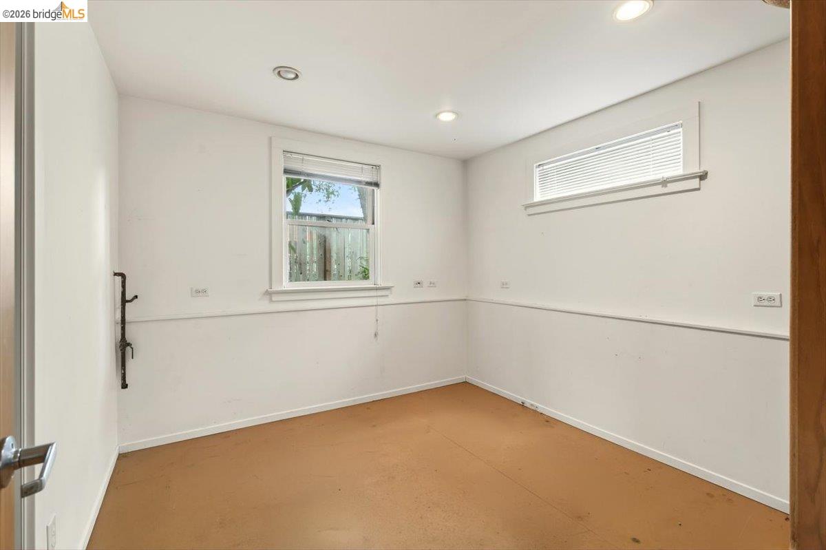 1013 Addison Street Berkeley, CA 94710 - Photo 39 of 57 Unfurnished room featuring baseboards and recessed lighting