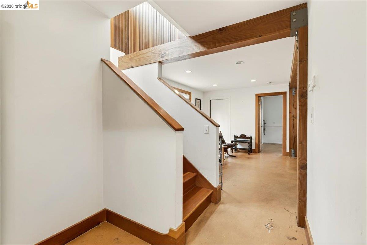 1013 Addison Street Berkeley, CA 94710 - Photo 47 of 57 Stairway with finished concrete flooring and recessed lighting