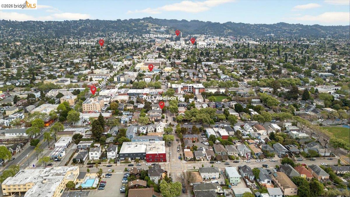 1013 Addison Street Berkeley, CA 94710 - Photo 5 of 57 Aerial view of property and surrounding area