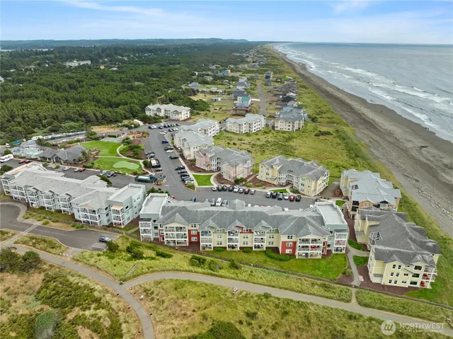 a view of an ocean and beach