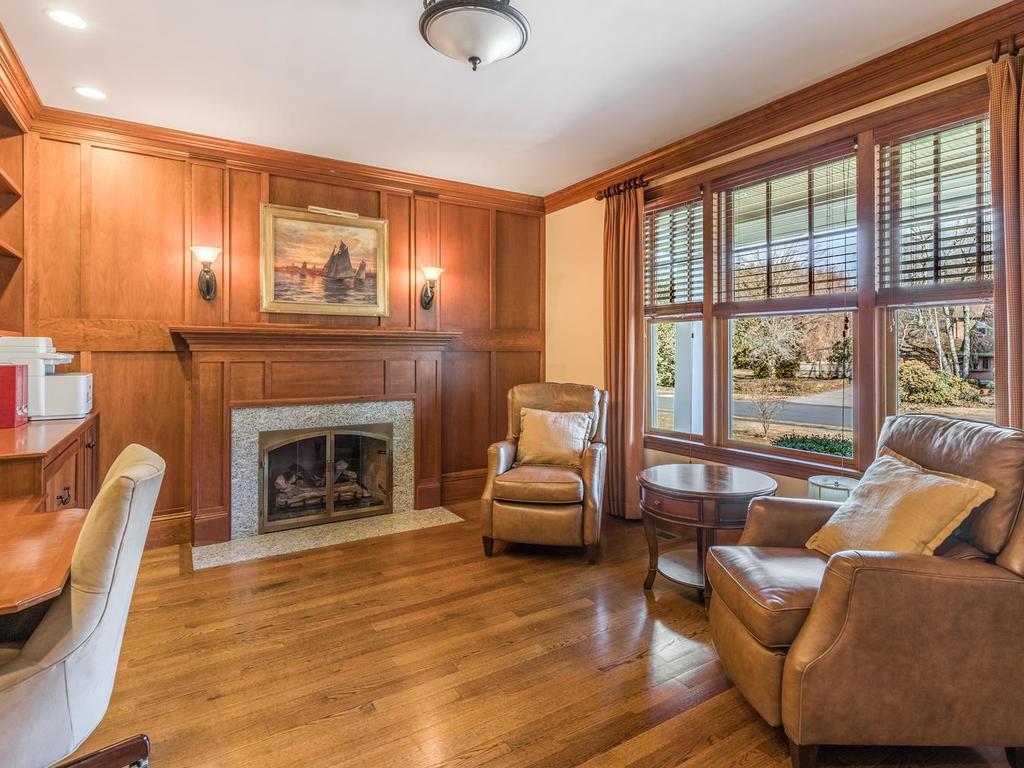 5 Saddle Club Road Lexington, MA 02420 - Photo 6 of 42 a living room with furniture and a fireplace