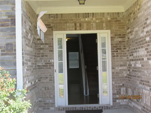 a building with a door